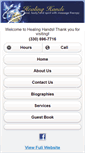 Mobile Screenshot of openhearthealinghands.com